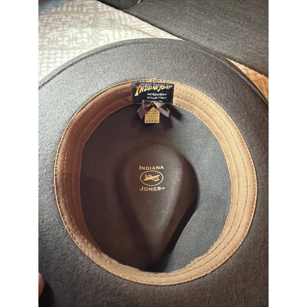 Indiana Jones 100% Wool Hat Dorfman Pacific Collection Size XL Brown